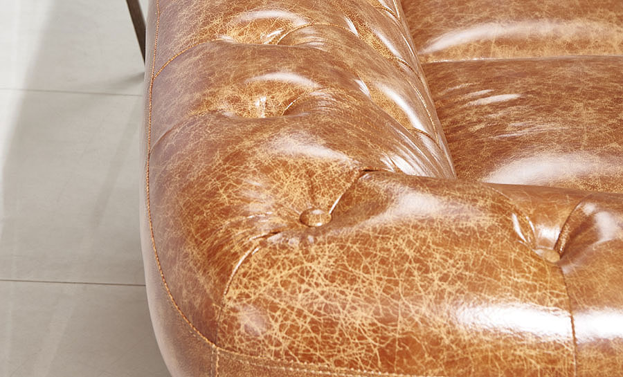 Flake Leather Sofa Lounge Set